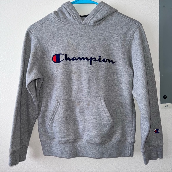 Champion Gray Big Kids Hoodie - Picture 5 of 5